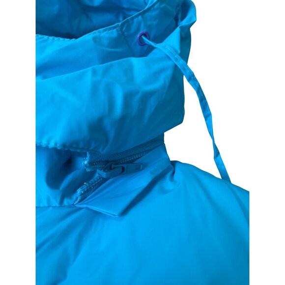 Miqitongxiaoya Hooded Puffer Vest With Cartoon Design Blue & Gray Size M - New - Picture 6 of 10